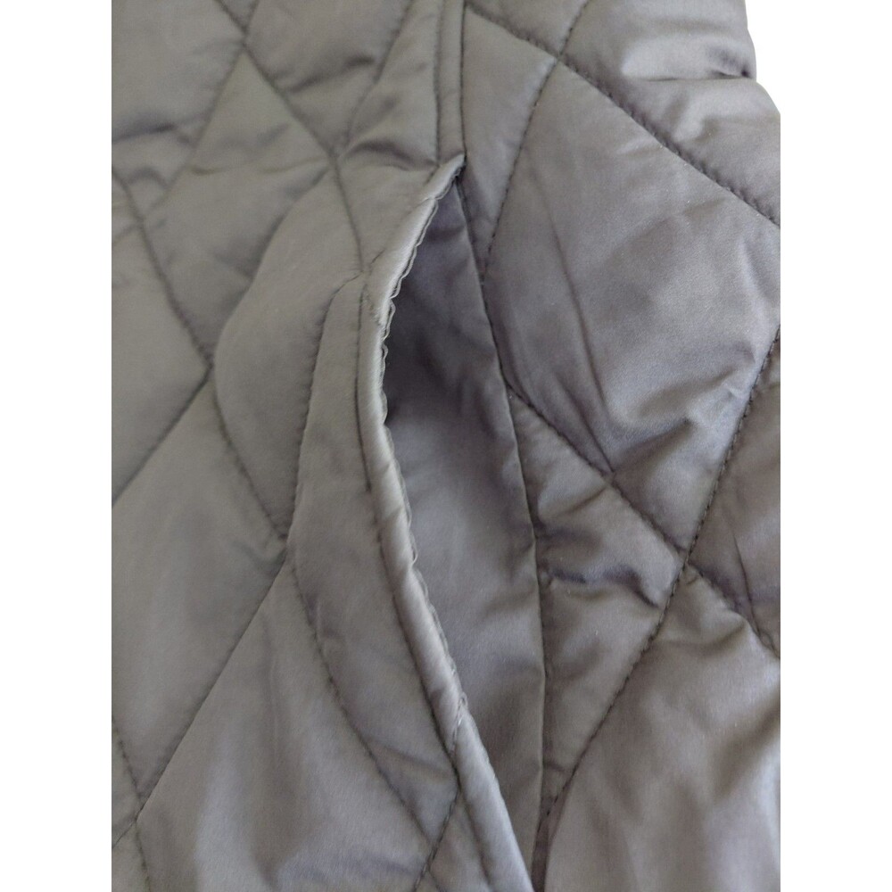 Kenneth Cole Women's Black Light Diamond Quilted Button Up Vest Size L - Picture 6 of 9